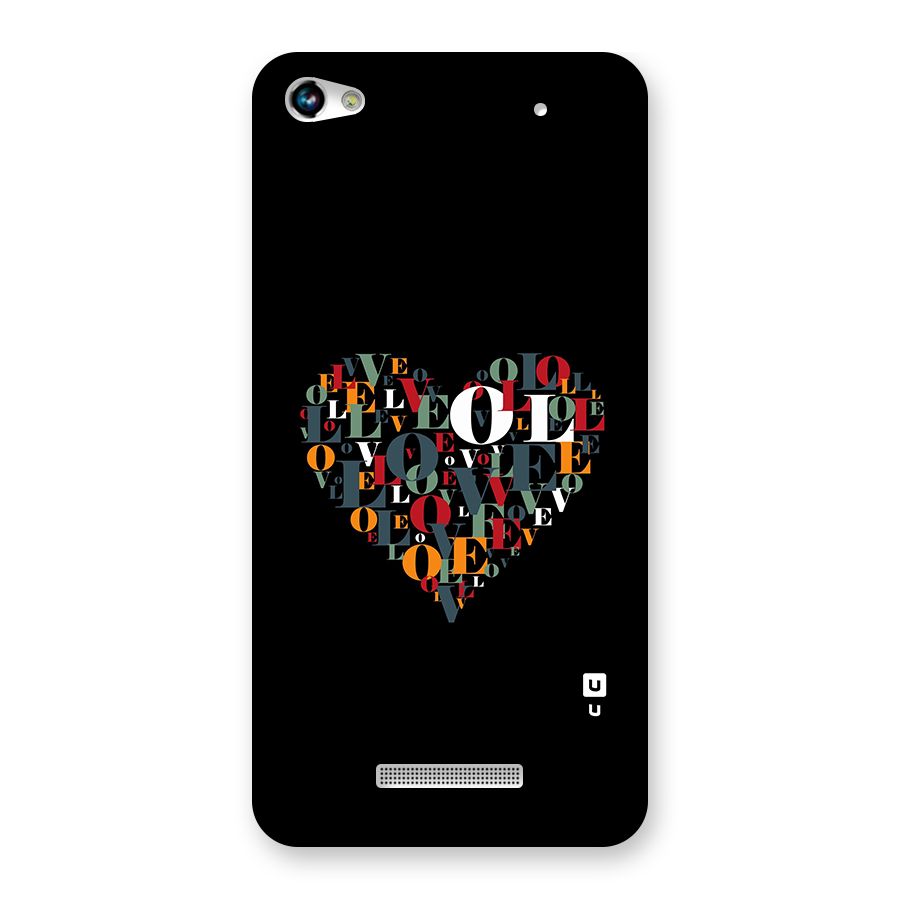 Love Abstract Heart Art Back Case for Canvas Hue 2 A316
