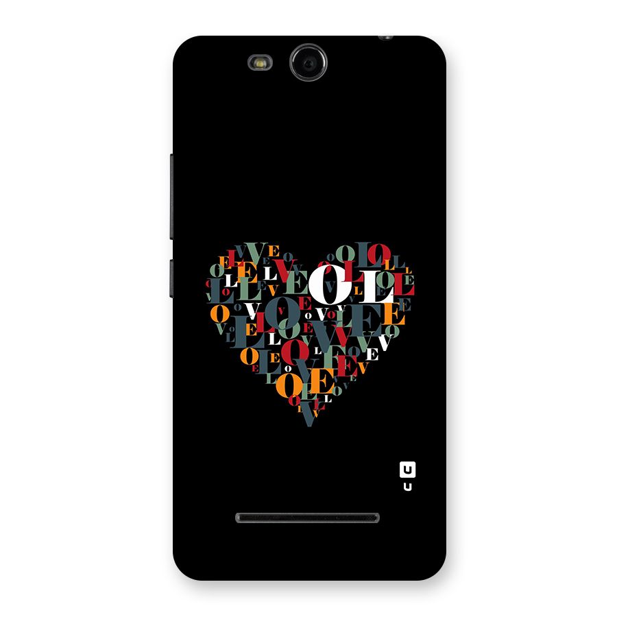 Love Abstract Heart Art Back Case for Canvas Juice 3 Q392