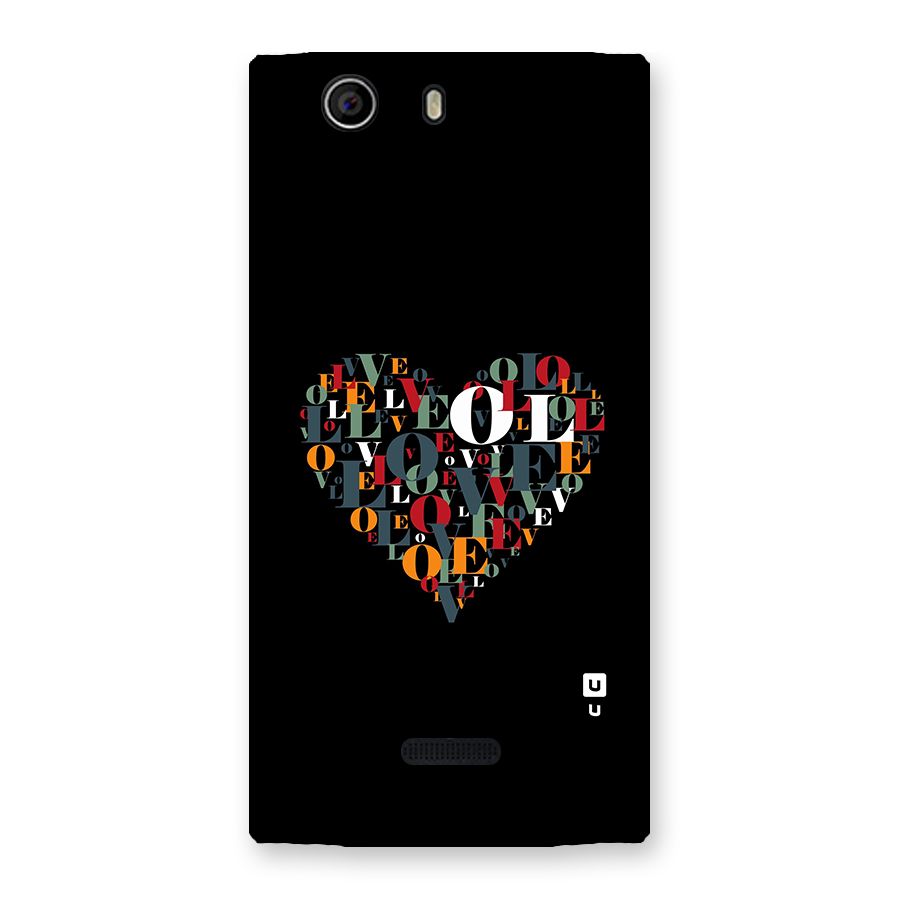 Love Abstract Heart Art Back Case for Canvas Nitro 2 E311