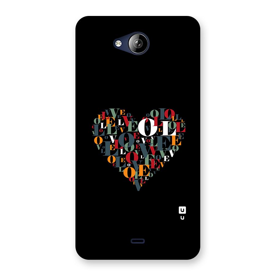 Love Abstract Heart Art Back Case for Canvas Play Q355