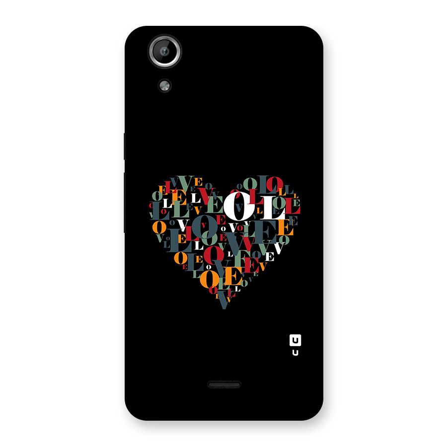 Love Abstract Heart Art Back Case for Canvas Selfie Lens Q345