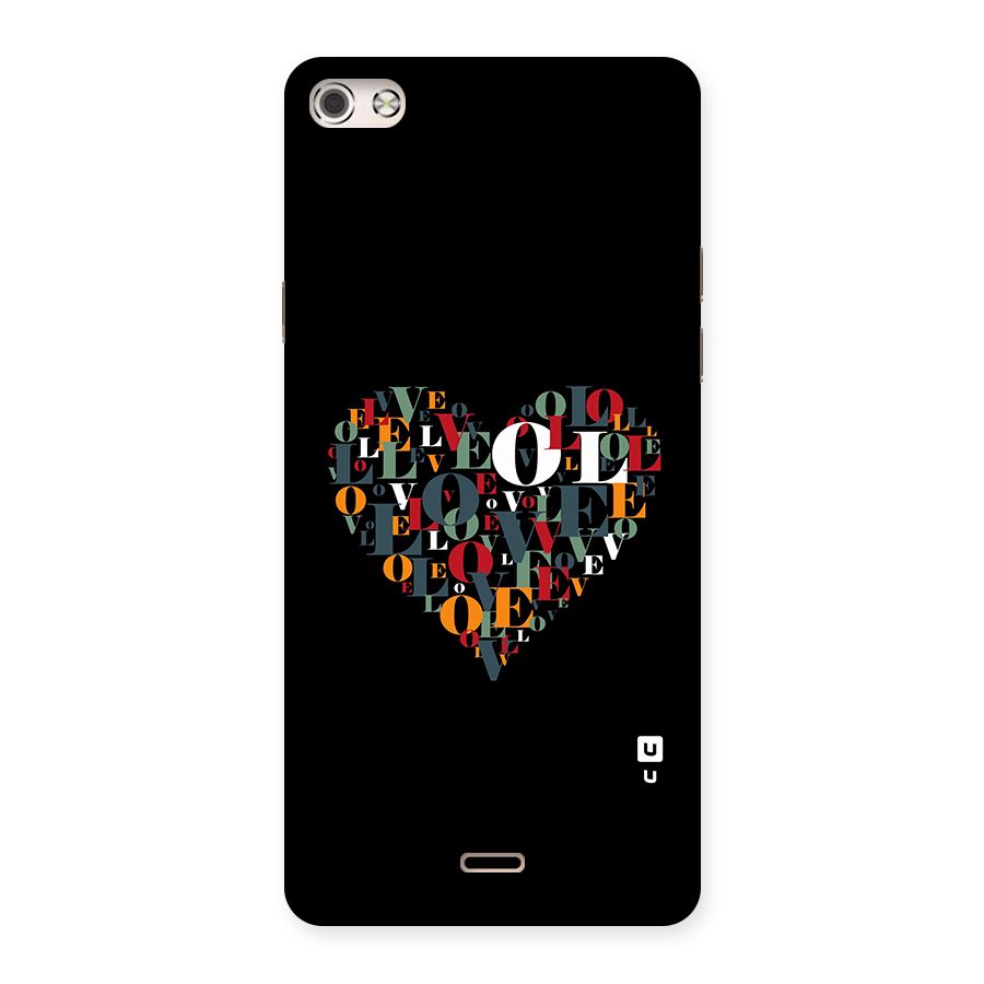 Love Abstract Heart Art Back Case for Canvas Silver 5