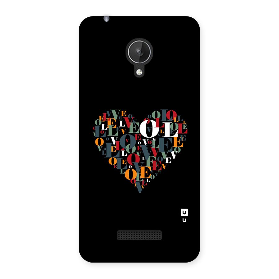 Love Abstract Heart Art Back Case for Canvas Spark Q380