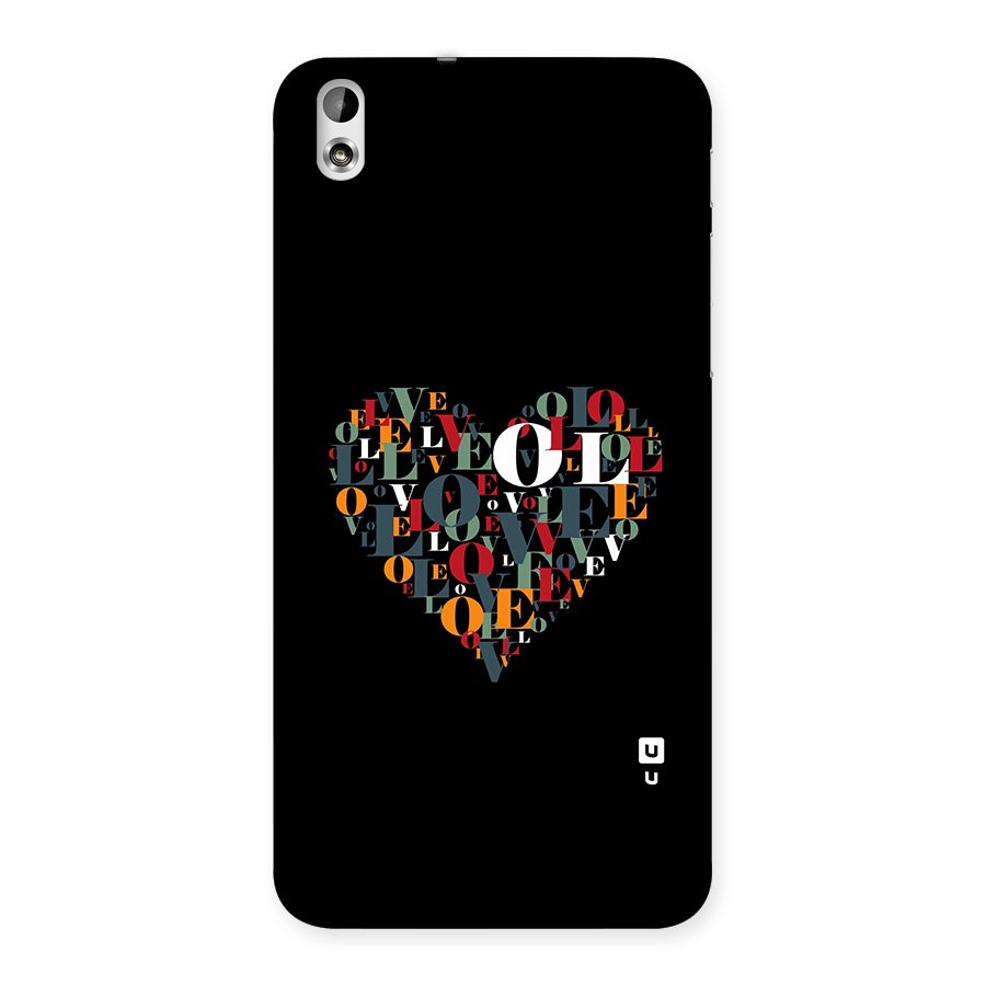 Love Abstract Heart Art Back Case for Desire 816g