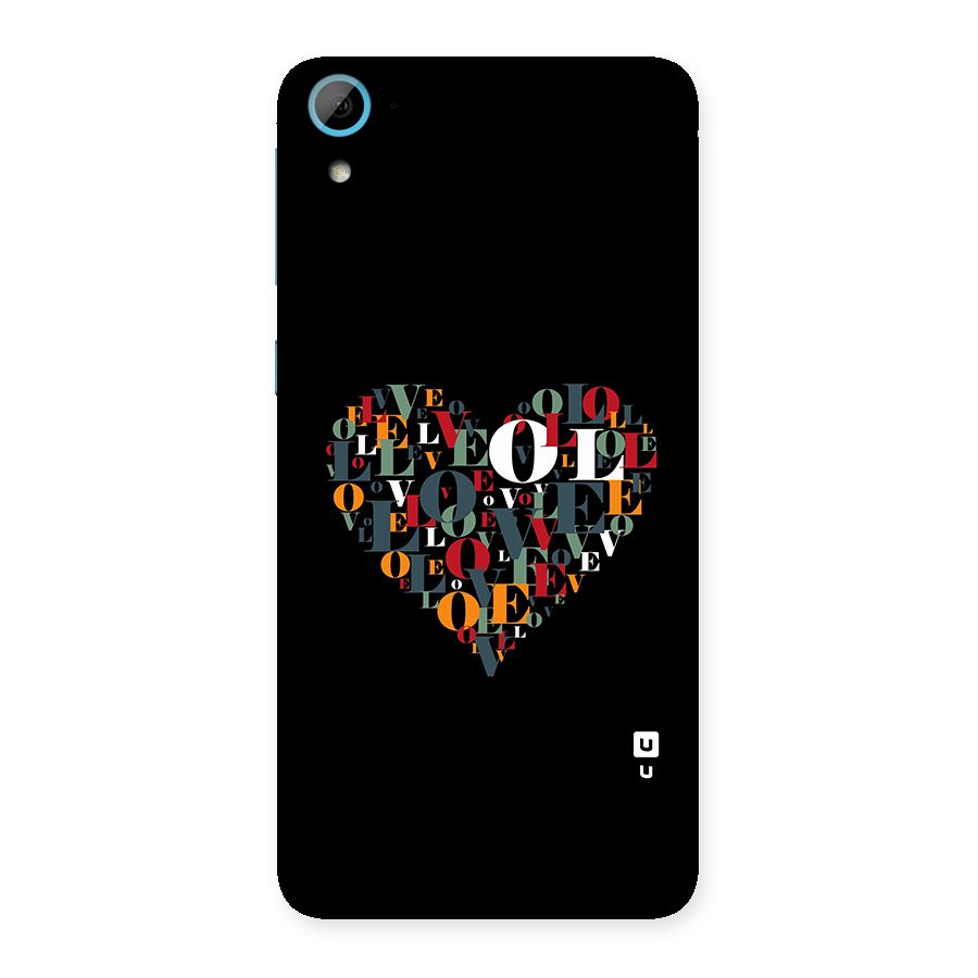 Love Abstract Heart Art Back Case for Desire 826