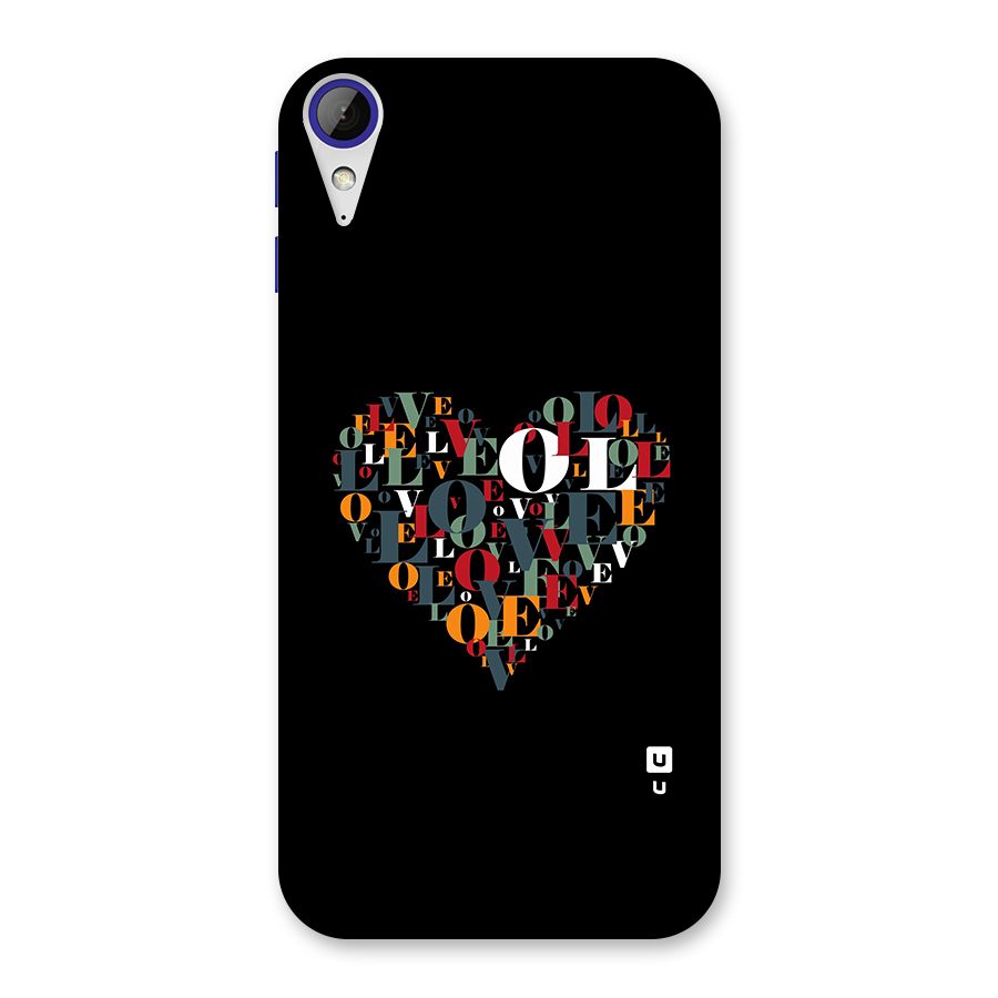 Love Abstract Heart Art Back Case for Desire 830