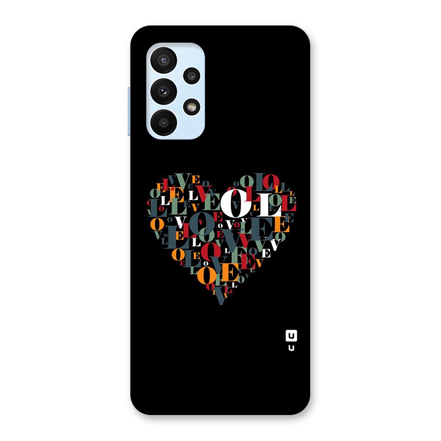 Love Abstract Heart Art Back Case for Galaxy A23