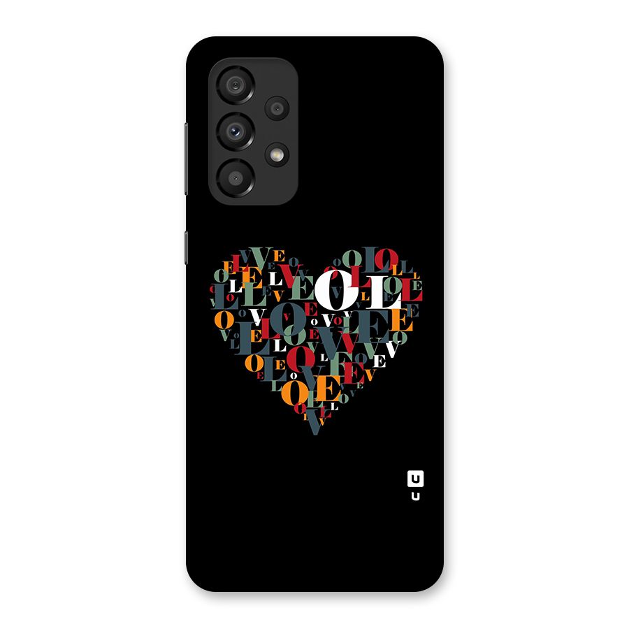 Love Abstract Heart Art Back Case for Galaxy A33 5G
