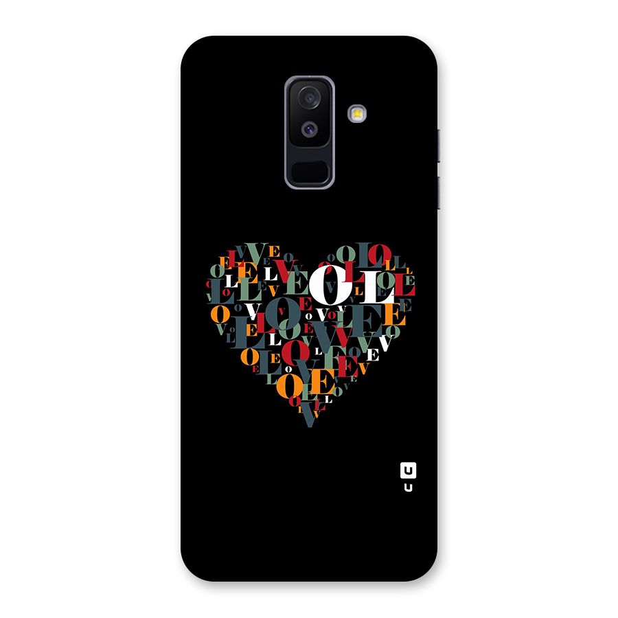 Love Abstract Heart Art Back Case for Galaxy A6 Plus