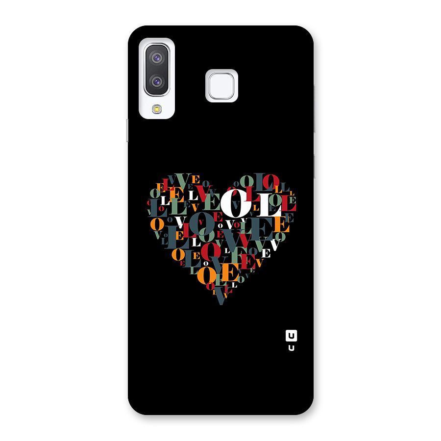 Love Abstract Heart Art Back Case for Galaxy A8 Star