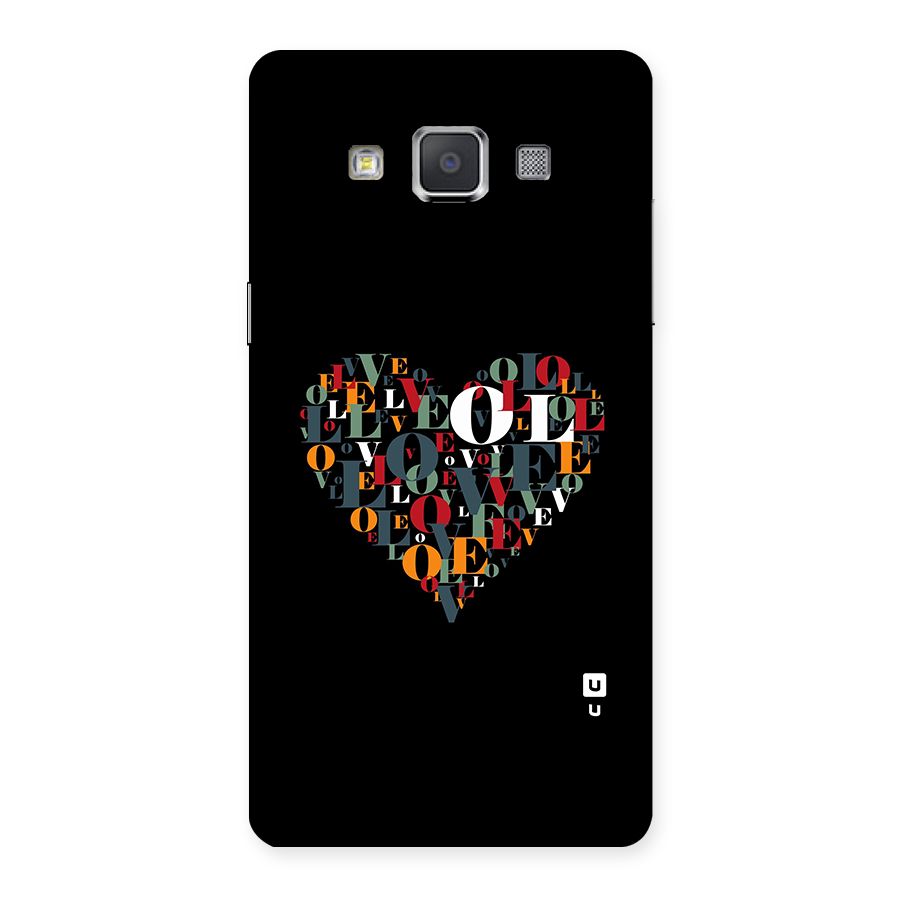 Love Abstract Heart Art Back Case for Galaxy Grand 3