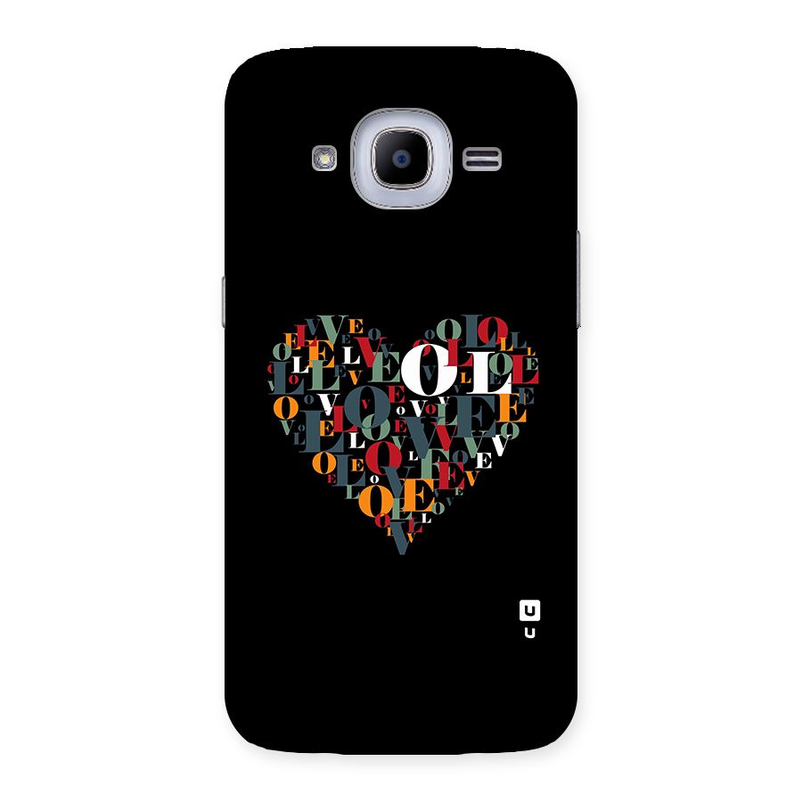 Love Abstract Heart Art Back Case for Galaxy J2 2016