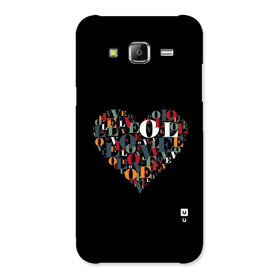 Love Abstract Heart Art Back Case for Galaxy J2 Prime