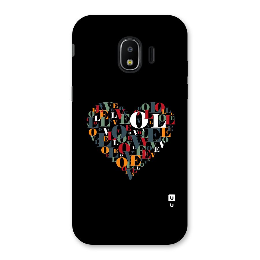 Love Abstract Heart Art Back Case for Galaxy J2 Pro 2018