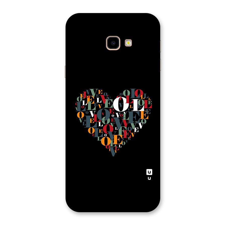 Love Abstract Heart Art Back Case for Galaxy J4 Plus