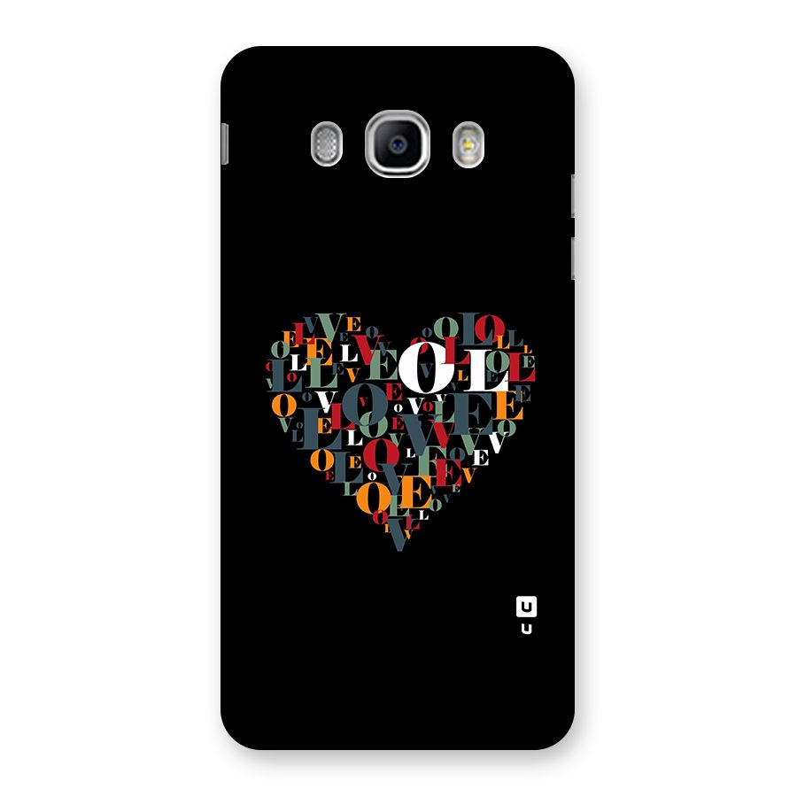 Love Abstract Heart Art Back Case for Galaxy J5 2016
