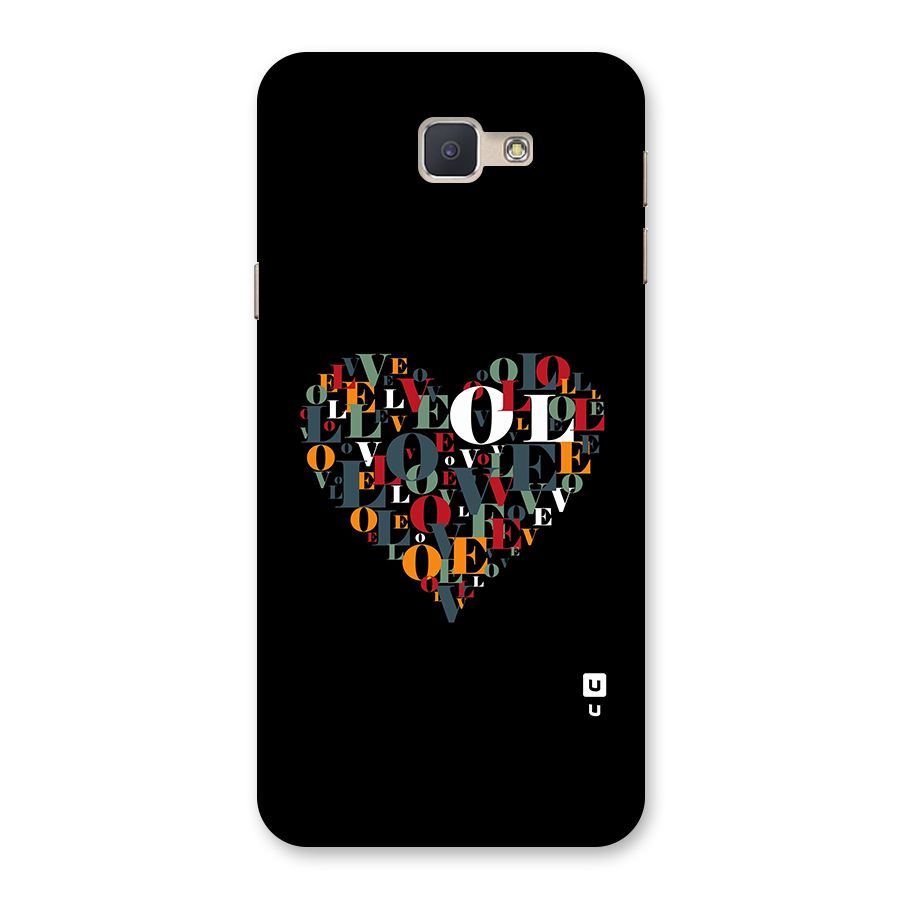 Love Abstract Heart Art Back Case for Galaxy J5 Prime