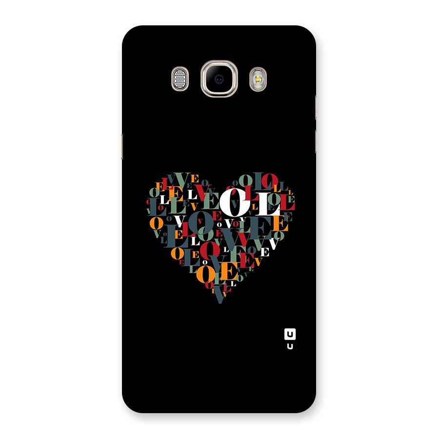 Love Abstract Heart Art Back Case for Galaxy J7 2016