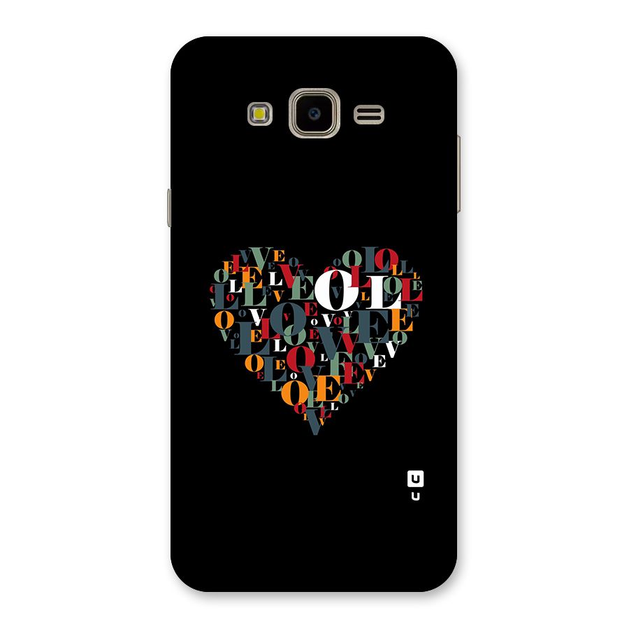 Love Abstract Heart Art Back Case for Galaxy J7 Nxt