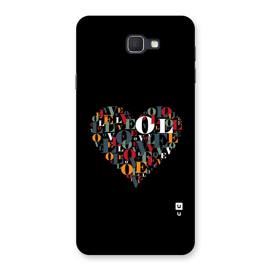 Love Abstract Heart Art Back Case for Galaxy J7 Prime
