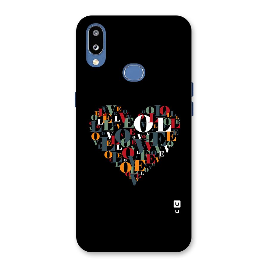 Love Abstract Heart Art Back Case for Galaxy M01s
