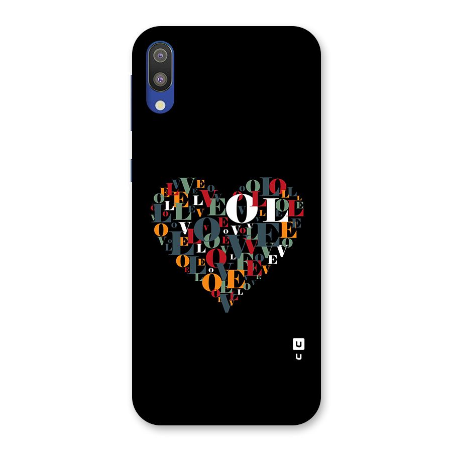 Love Abstract Heart Art Back Case for Galaxy M10