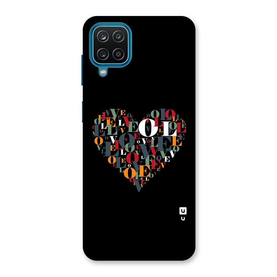 Love Abstract Heart Art Back Case for Galaxy M12