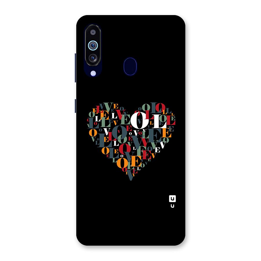 Love Abstract Heart Art Back Case for Galaxy M40