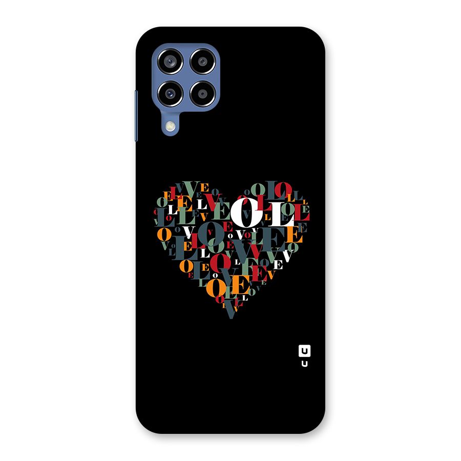 Love Abstract Heart Art Back Case for Galaxy M53 5G