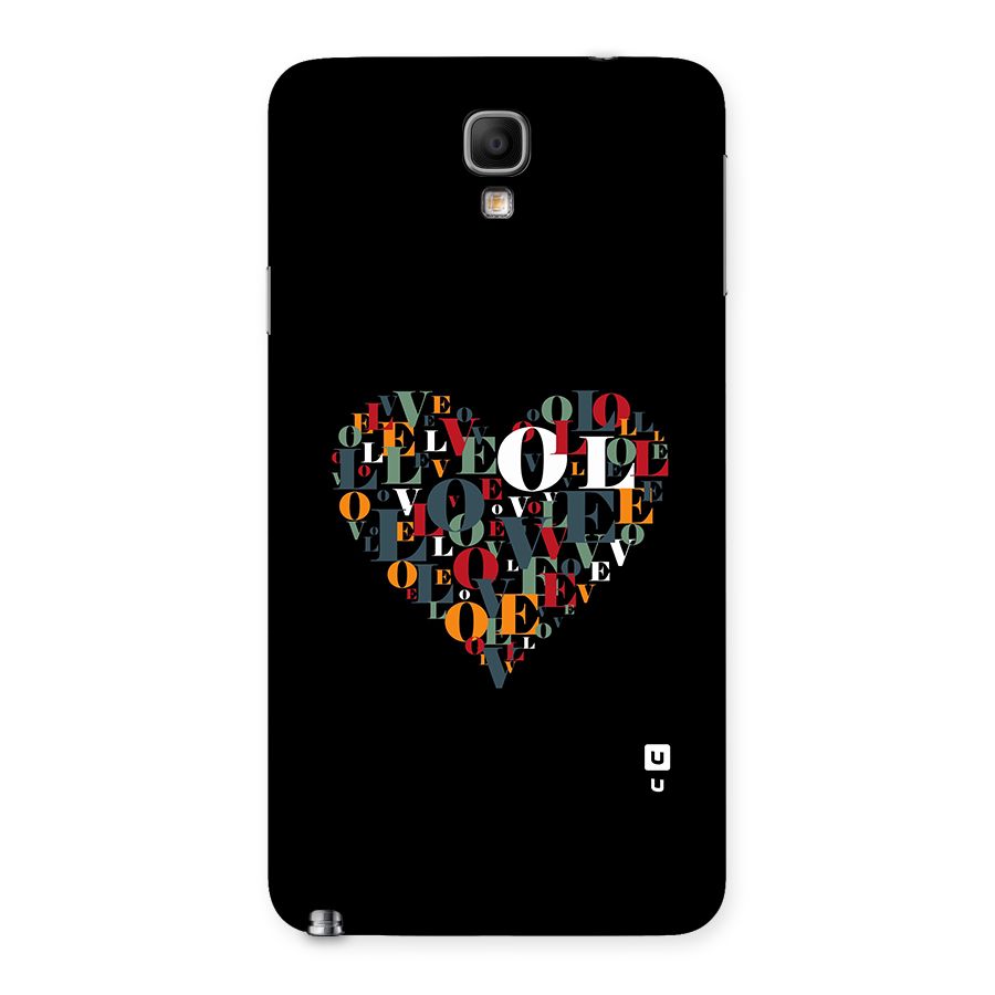Love Abstract Heart Art Back Case for Galaxy Note 3 Neo