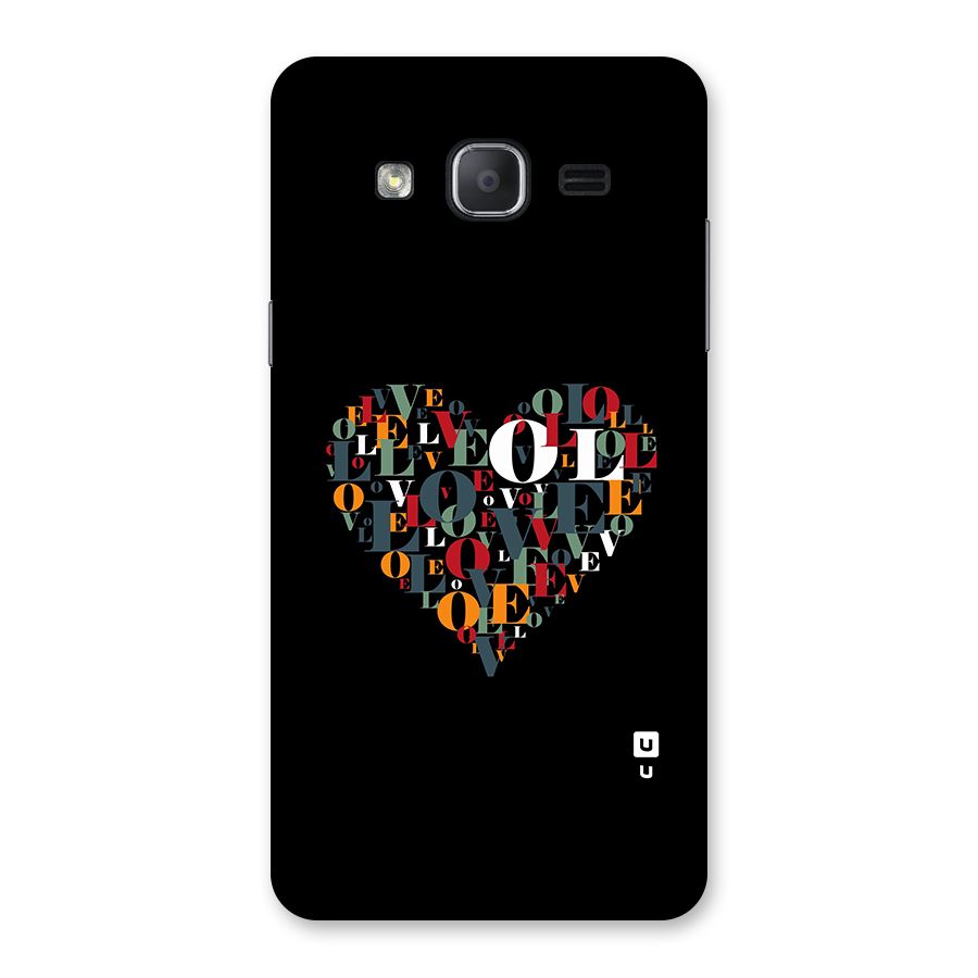 Love Abstract Heart Art Back Case for Galaxy On7 2015