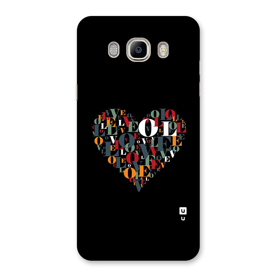 Love Abstract Heart Art Back Case for Galaxy On8