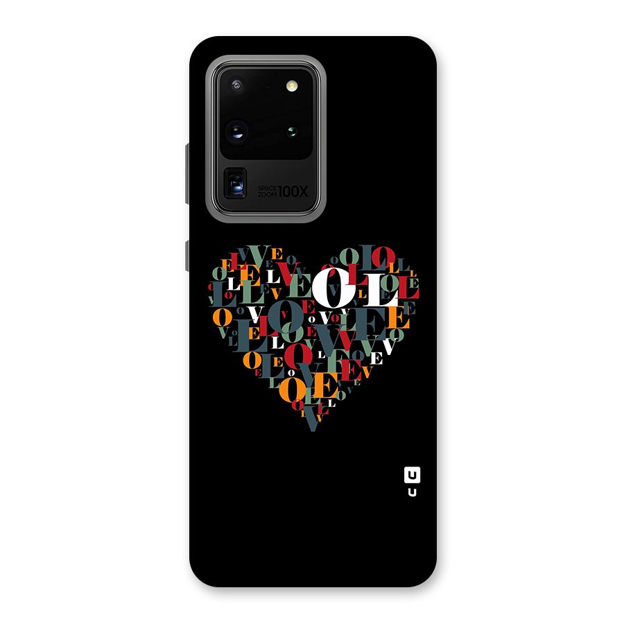 Love Abstract Heart Art Back Case for Galaxy S20 Ultra