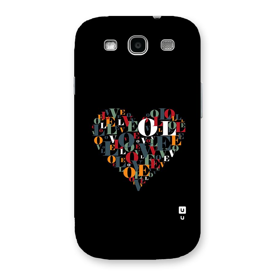 Love Abstract Heart Art Back Case for Galaxy S3