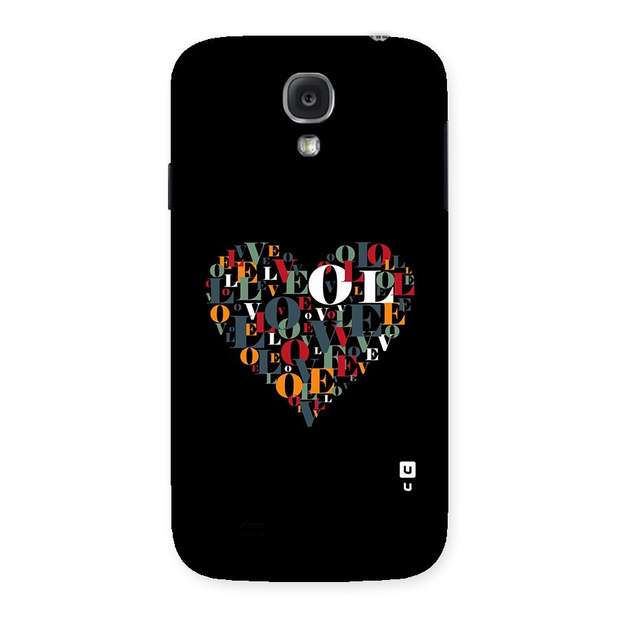 Love Abstract Heart Art Back Case for Galaxy S4