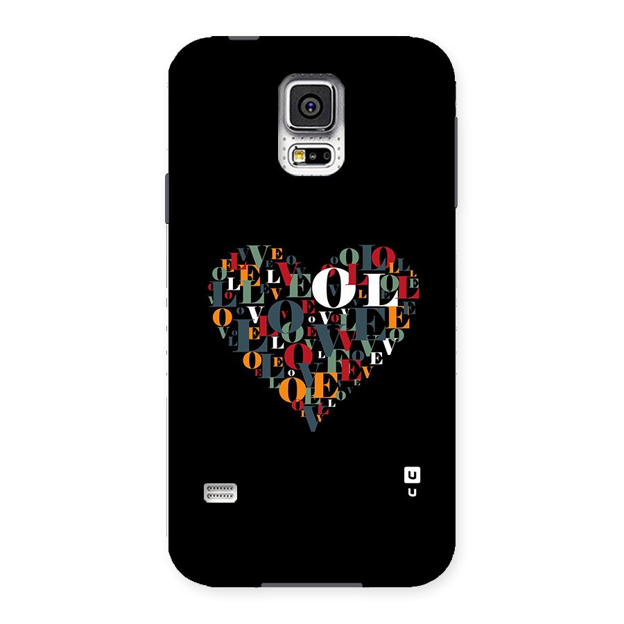 Love Abstract Heart Art Back Case for Galaxy S5