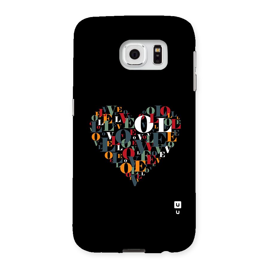 Love Abstract Heart Art Back Case for Galaxy S6
