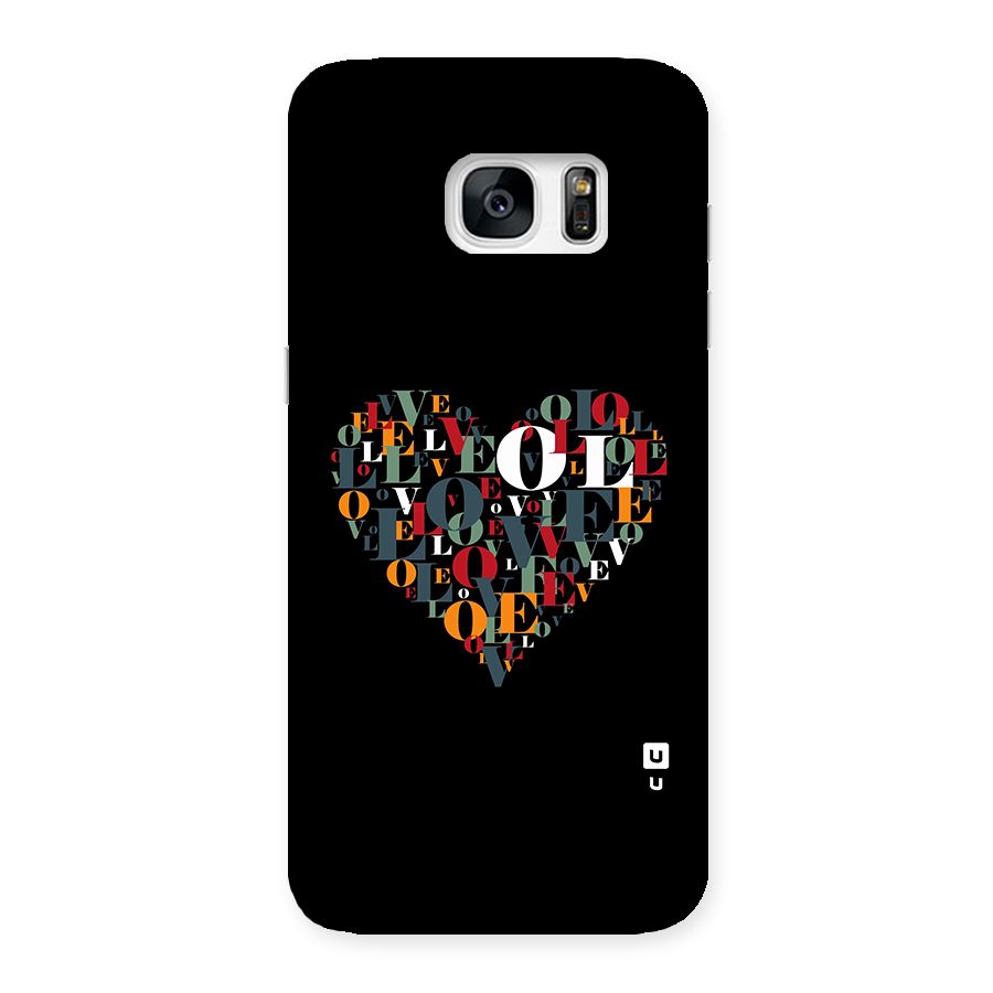 Love Abstract Heart Art Back Case for Galaxy S7 Edge