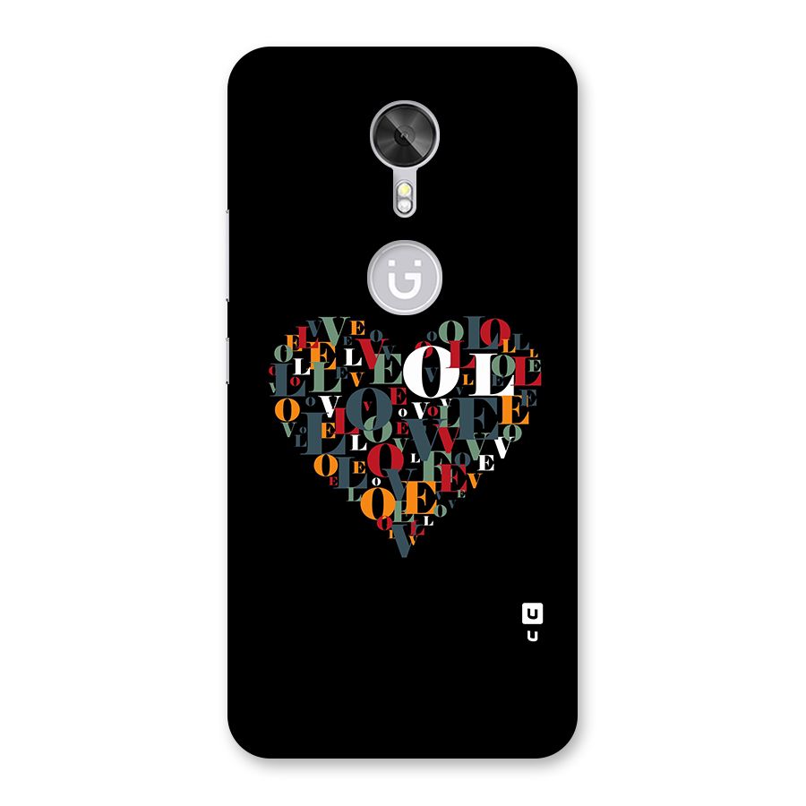 Love Abstract Heart Art Back Case for Gionee A1