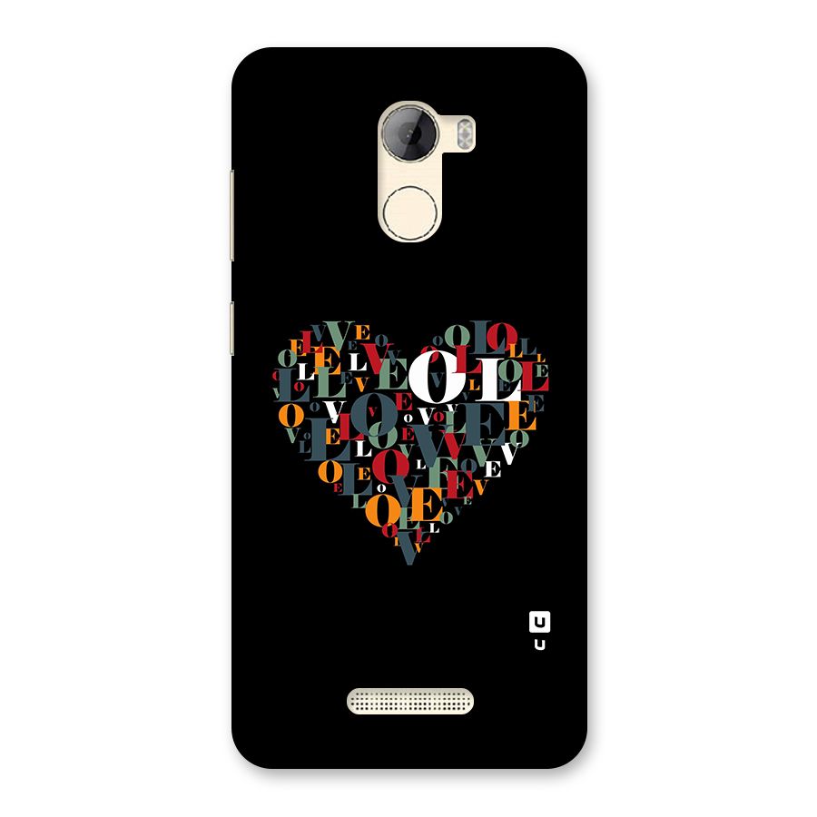Love Abstract Heart Art Back Case for Gionee A1 LIte