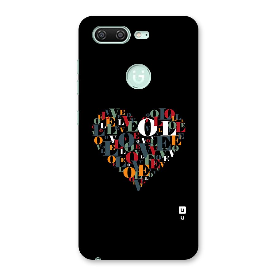 Love Abstract Heart Art Back Case for Gionee S10