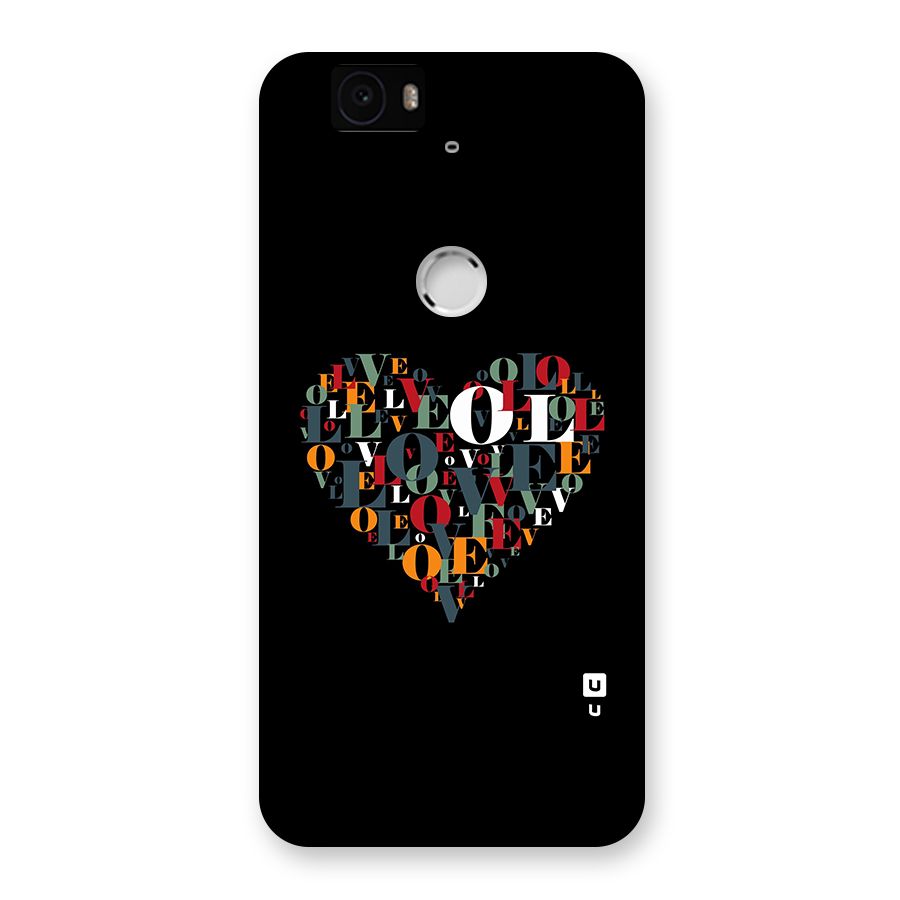 Love Abstract Heart Art Back Case for Google Nexus 6P