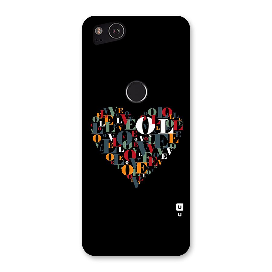 Love Abstract Heart Art Back Case for Google Pixel 2