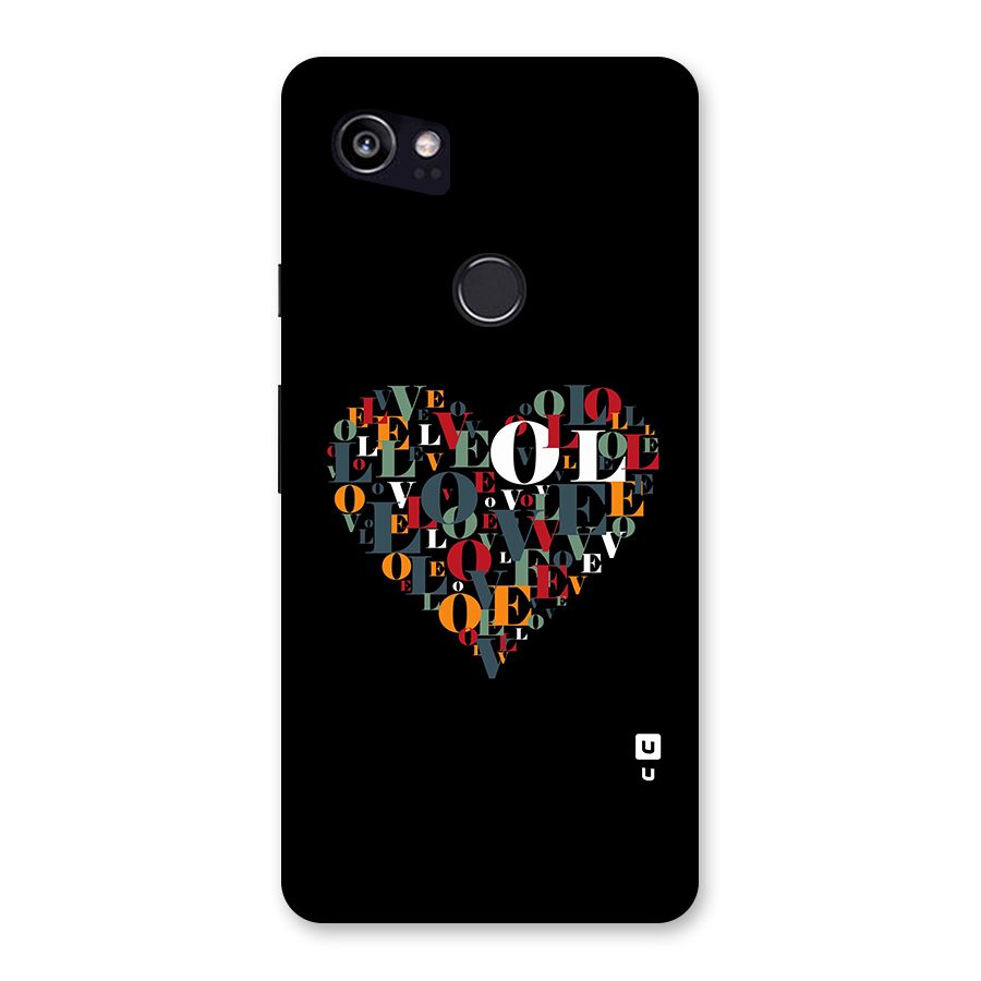 Love Abstract Heart Art Back Case for Google Pixel 2 XL