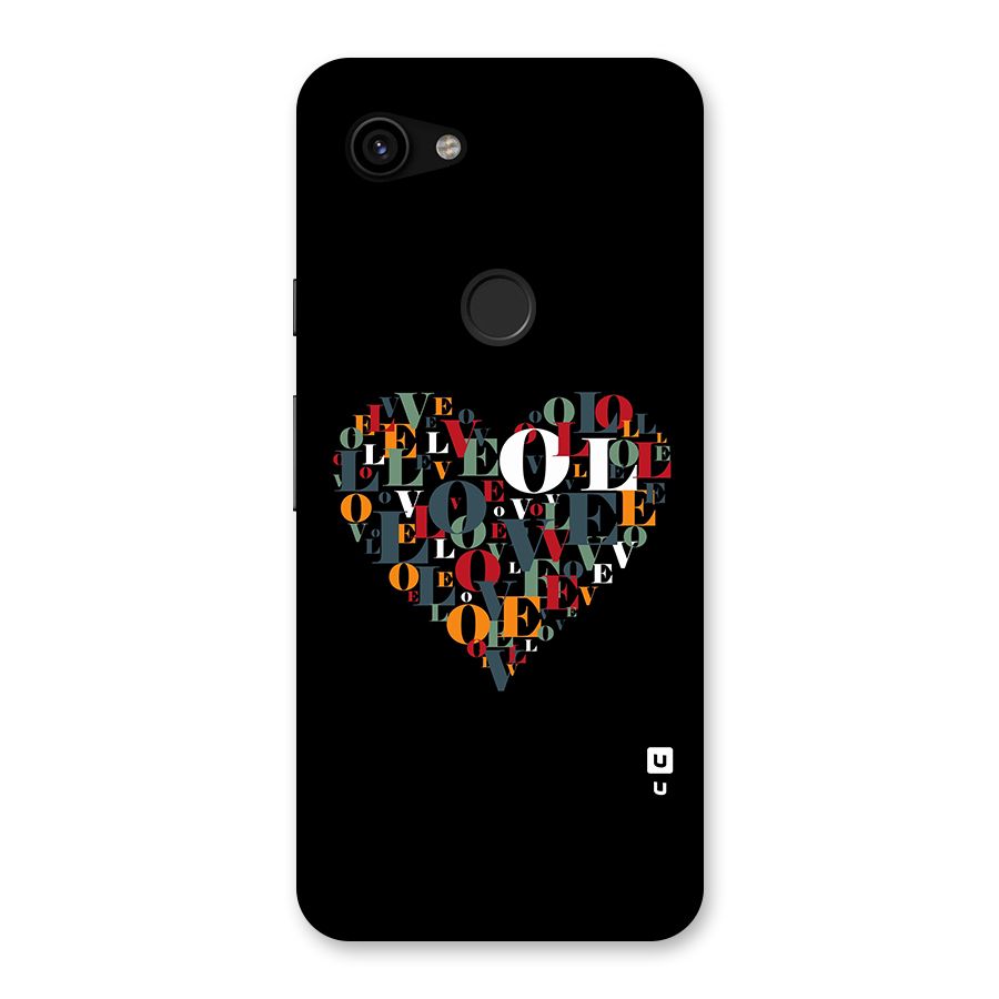 Love Abstract Heart Art Back Case for Google Pixel 3a