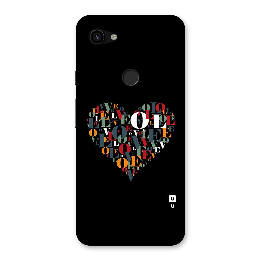 Love Abstract Heart Art Back Case for Google Pixel 3a XL