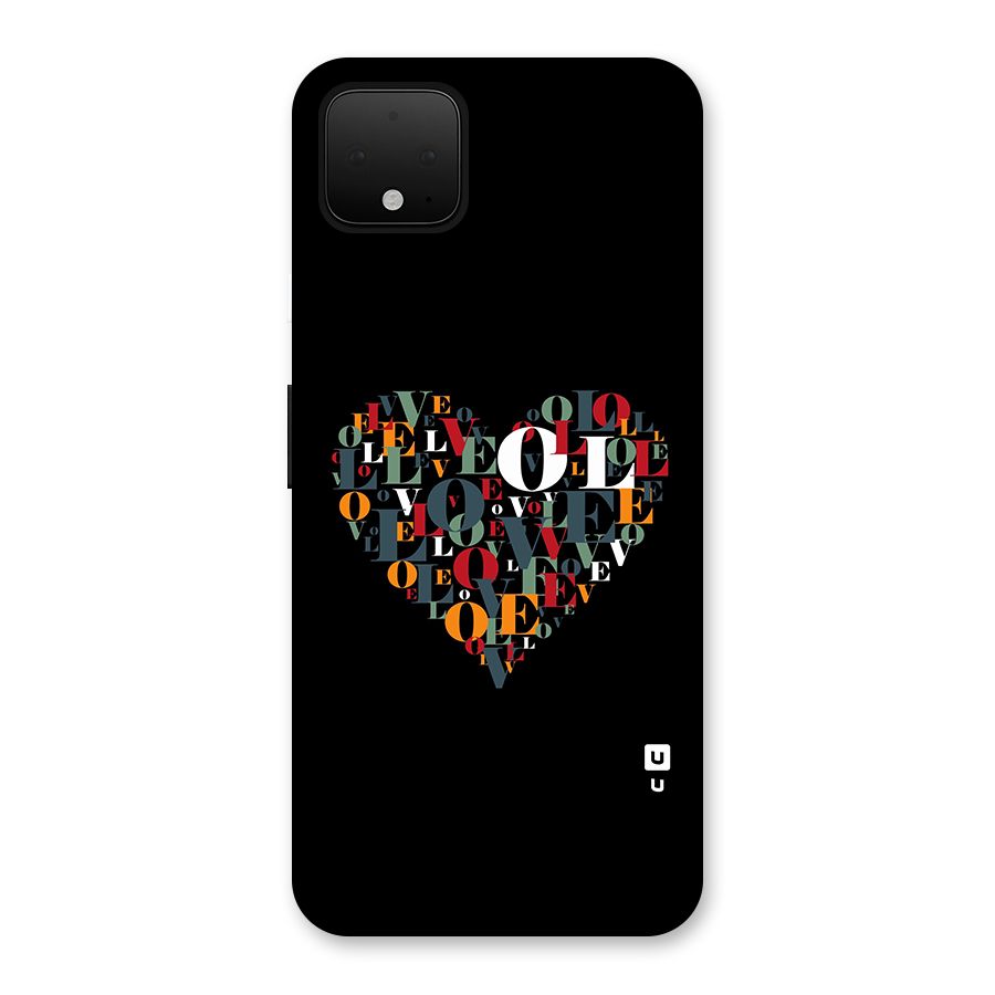 Love Abstract Heart Art Back Case for Google Pixel 4 XL
