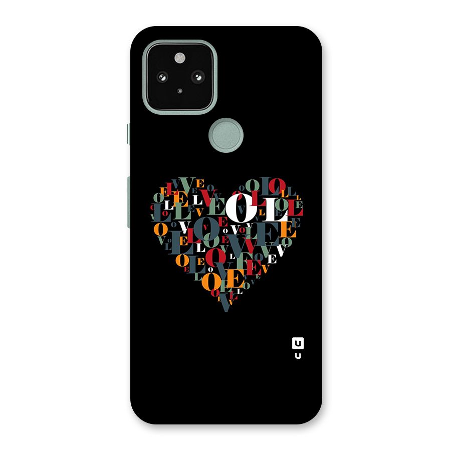 Love Abstract Heart Art Back Case for Google Pixel 5