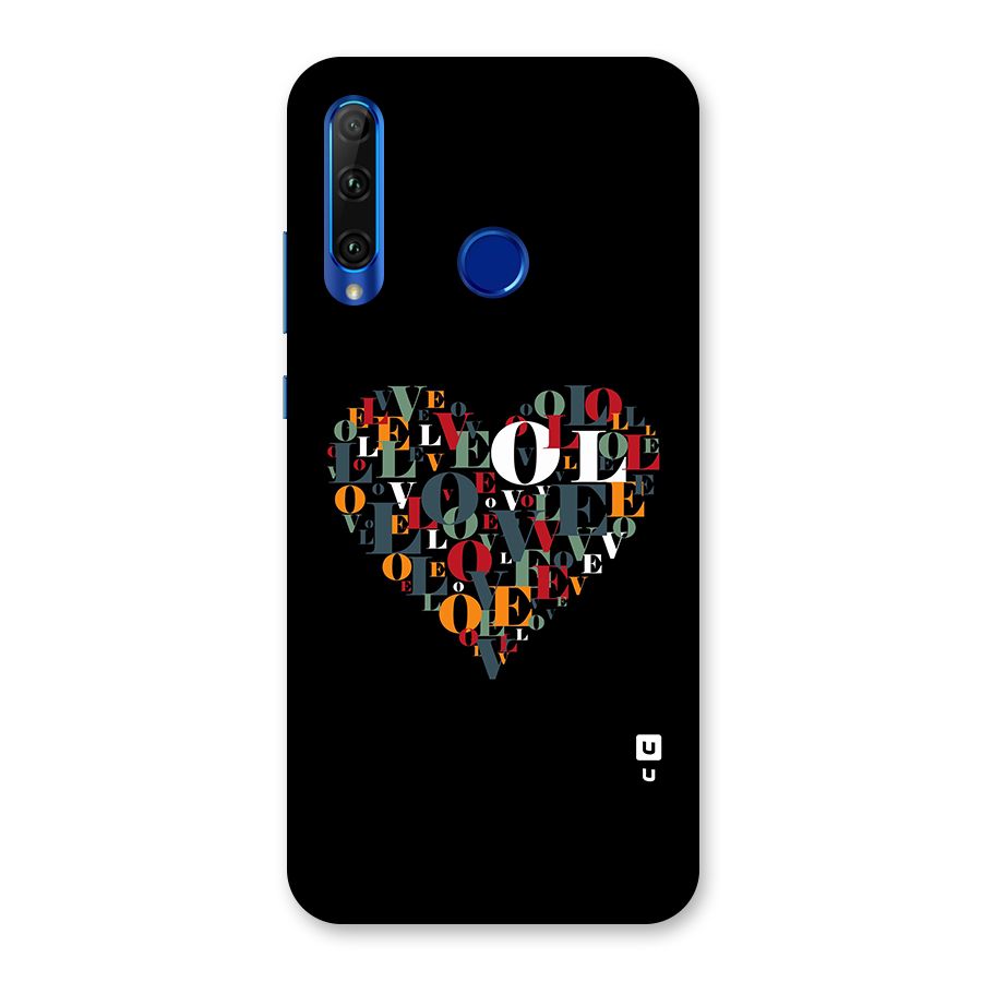 Love Abstract Heart Art Back Case for Honor 20i
