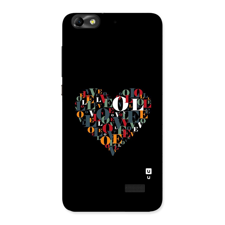 Love Abstract Heart Art Back Case for Honor 4C